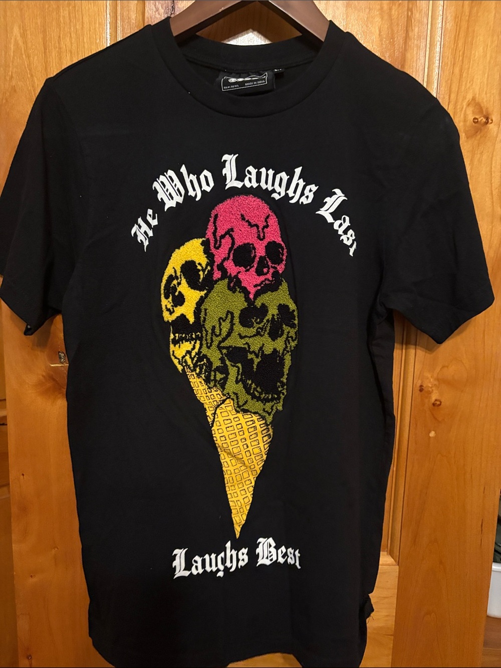 Black women Skull Ice Cream Graphic Tee